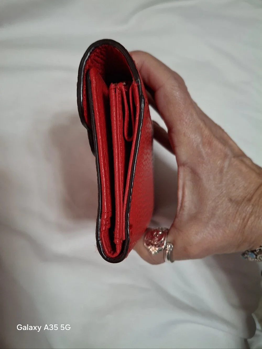Kate Spade Red Leewood place Kieran leather wallet